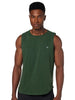 EDITORA 34 Cotton Round-Neck Chest-Logo Sleeveless T-Shirt For Men, - Safqqa