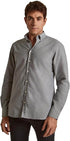 DALYDRESS Men's Fancy Long Sleeve Sport Gingham Shirt with Buttoned Collar (Model: 220-558-2136-1937)