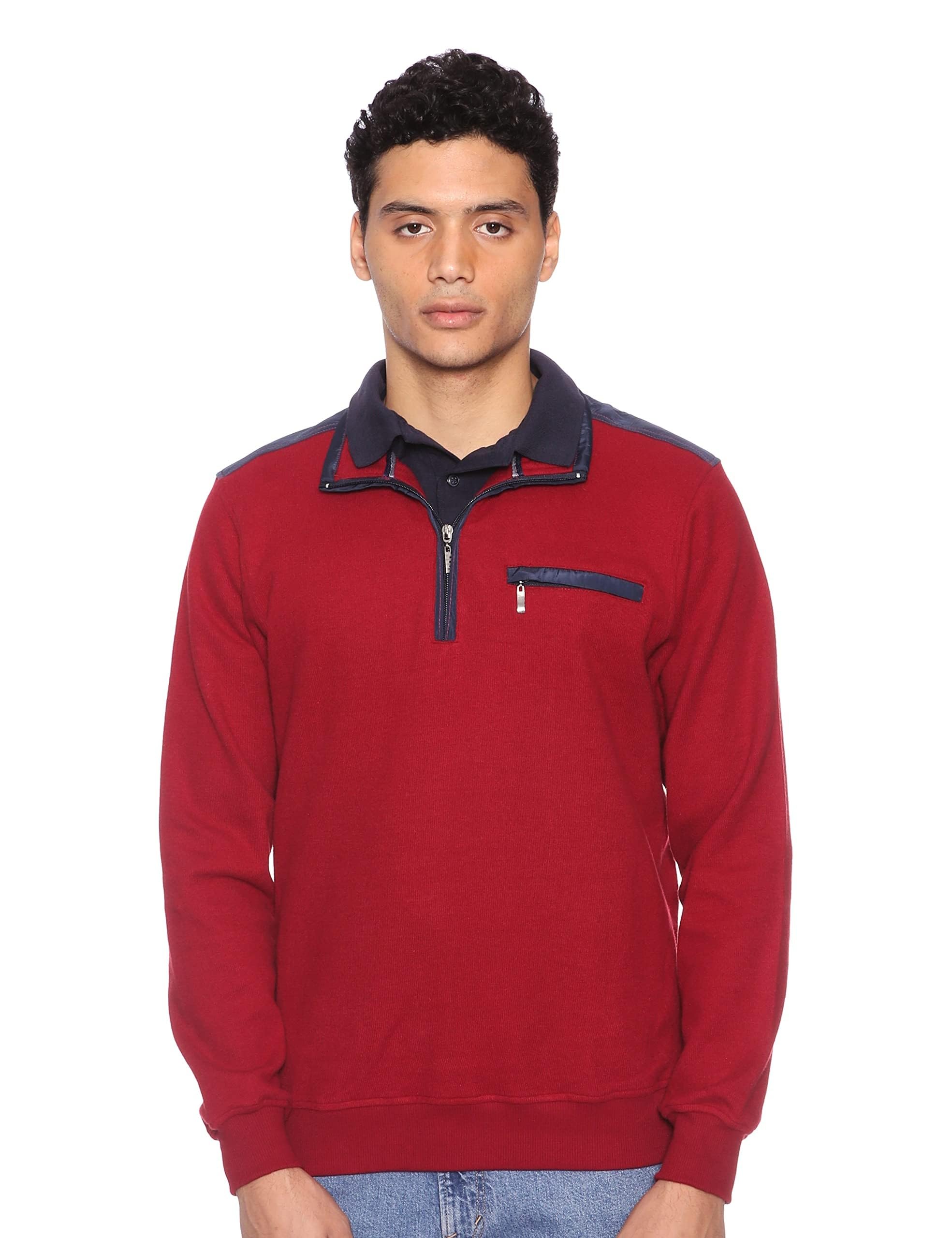 Bardis Wear men`s Sweatshirt , Dark Red