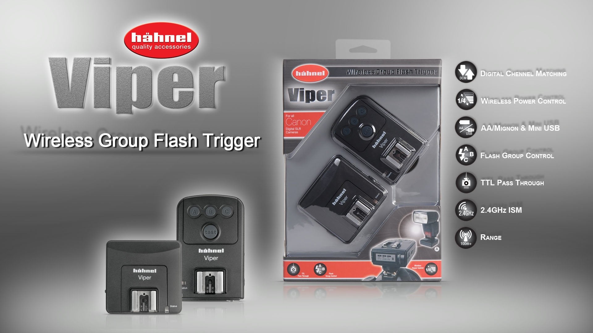 Hahnel Viper Flash Trigger for Canon (Black) – Safqqa Egypt