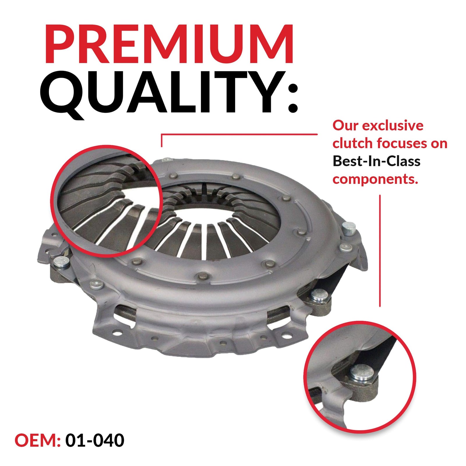 طقم الدبرياج من شركة ساوث إيست كلاتش بديلاً عالي الأداء مصممًا لسيارات جيب TJ رانجلر، شيروكي Base، SE، ريو غراندي، وسبورت يوتيليتي ذات البابين (من 1994 إلى 2002) 