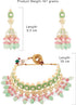 طقم مجوهرات نسائي من ماركة ZAVERI PEARLS موديل ZPFK13538 بتصميم ميناكاري 