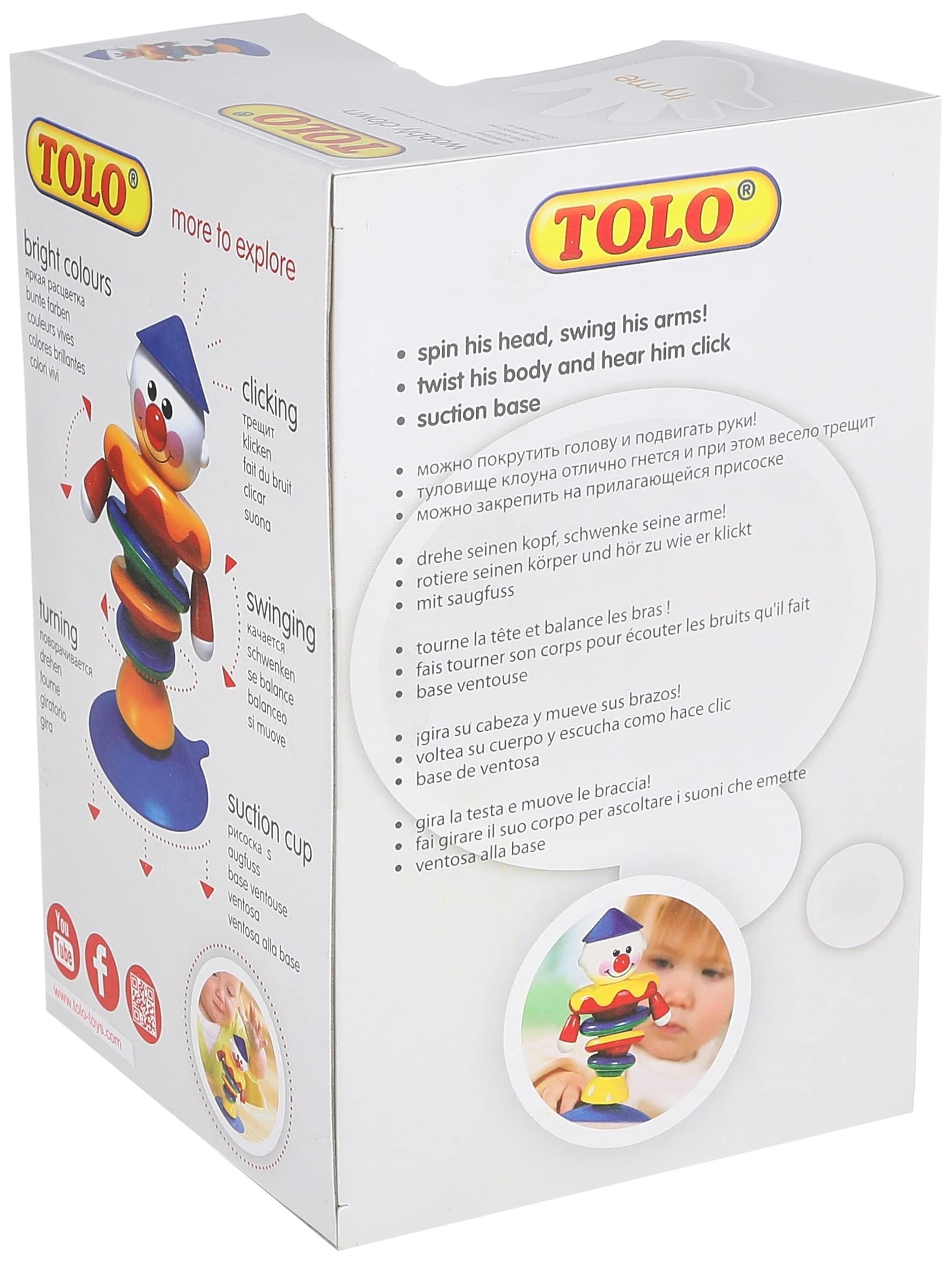 Tolo Wobbly Clown boy toys, girl toys, birthday gift, Christmas gift, growth, fun, for kids.