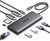 موزع منافذ USB-C 10 في 1 من ماركة يوجرين بمنفذي HDMI مزدوجين ودقة 4K