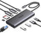 موزع منافذ USB-C 10 في 1 من ماركة يوجرين بمنفذي HDMI مزدوجين ودقة 4K