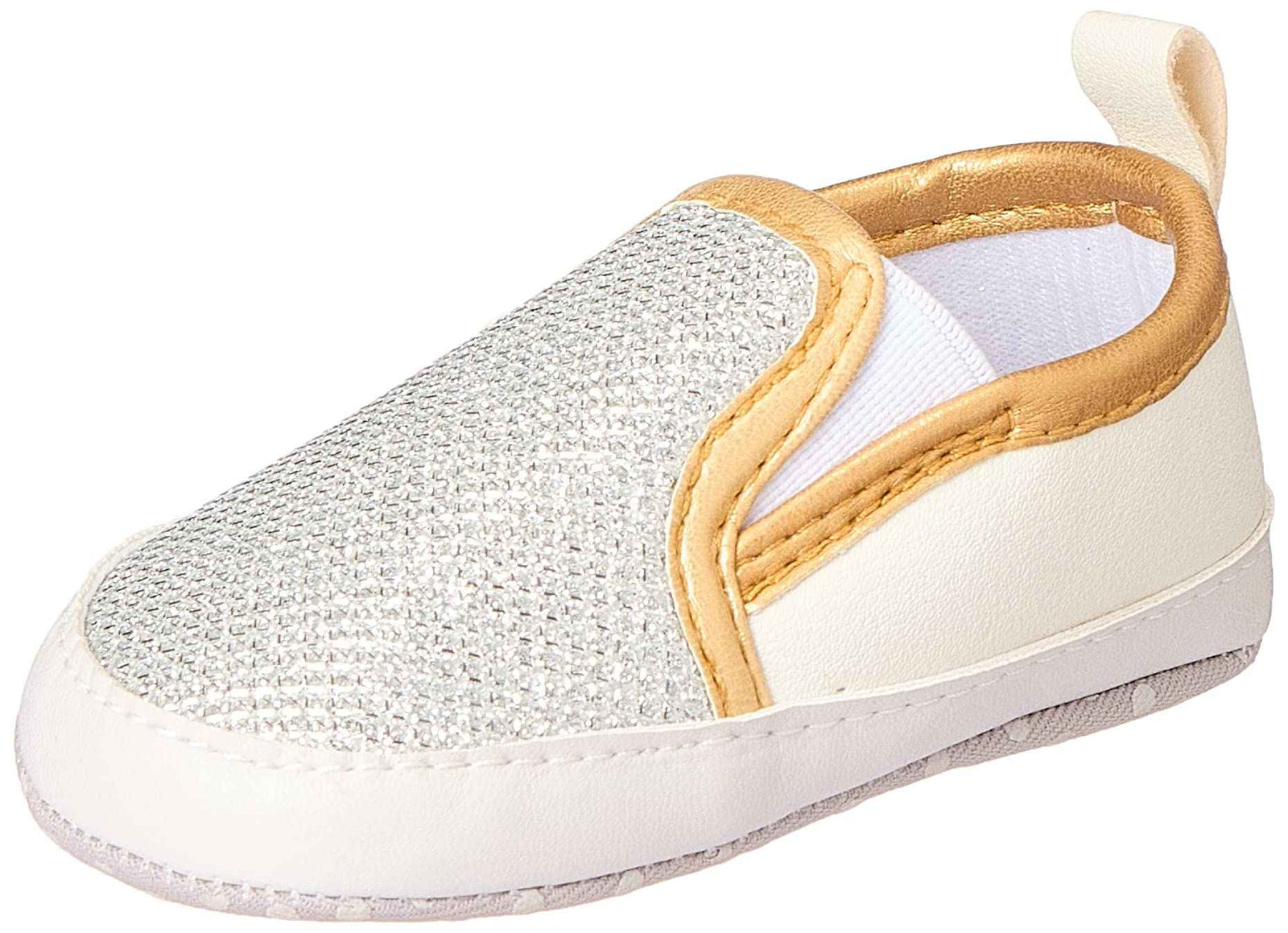 Mix & Max Faux Leather Elastic Side Panel Slip on Shoes for Girls - Safqqa Egypt