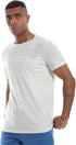 Ravin Men's Ribbed Crew Neck Solid Basic Cotton T-Shirt