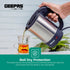 Geepas 0.5 Liters Silver and Black Kettle, GK175