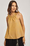 DARE Womens Fancy Short Sleeve Halter Neck Top With Ruffles And Gathers On Neck 260-602-910-39 Top - Safqqa Egypt