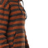 kady womens Bi-Tone Striped Long Hoodie Bi-Tone Striped Long Hoodie