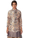 Splash Patterned Long SLeeves Blouses For Women - Safqqa Egypt