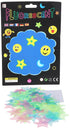 Generic Luminous plastic star-shaped stickers, 100 pieces - Safqqa