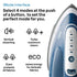Braun CareStyle Compact Pro IS2565BL Steam Iron with FreeGlide 3D Technology, iCareMode, Eco & Turbo Modes, Vertical Steaming, Anti-Drip, 1.5L Water Tank, 2400W – Blue-Have Scratches - Safqqa Egypt