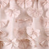 Elegant Sheer Window Curtain with Ruffled Design and Bow Accent