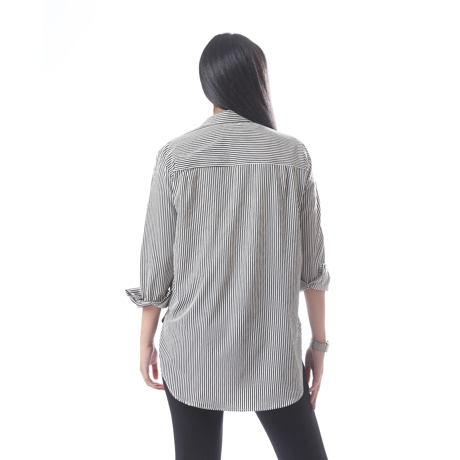 Andora Stripped Shirt For Women,Versatile style suitable for work or casual outings.