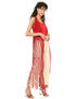 JAMILA Women fringed net cardigan SWEATER