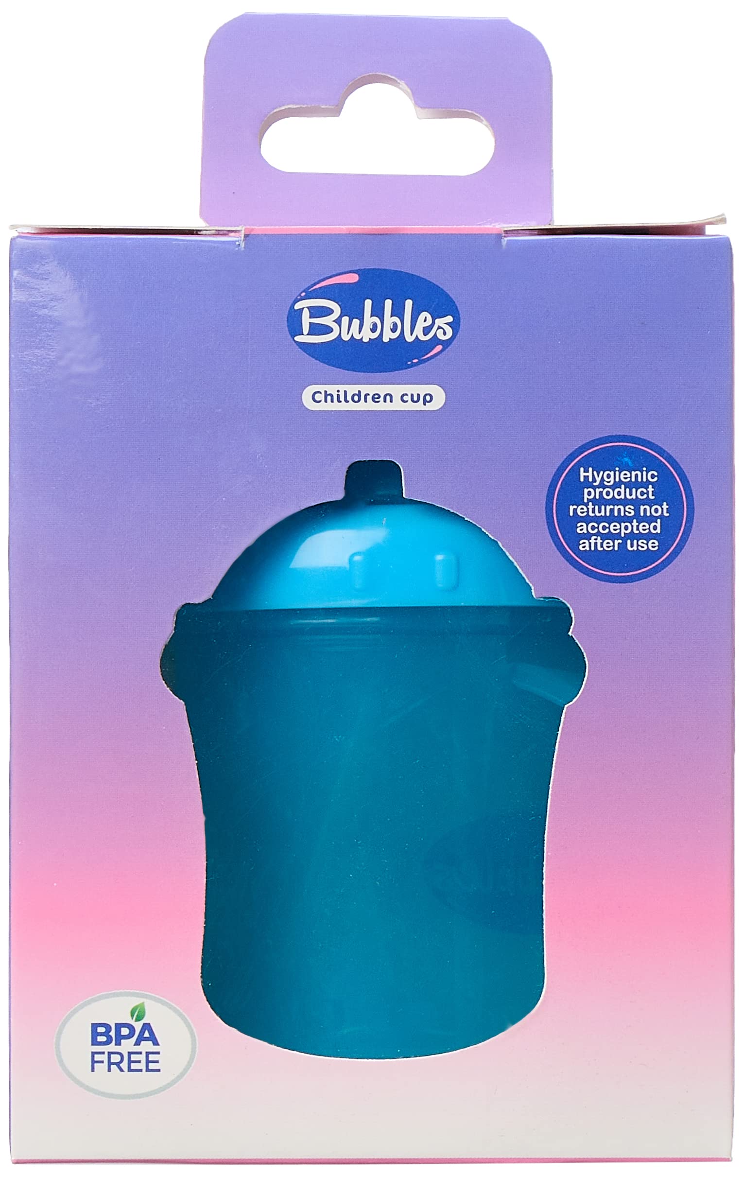 Bubbles Cup With Straw Blue - Safqqa Egypt