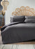 Matalan Linen Blend Duvet Cover Grey
