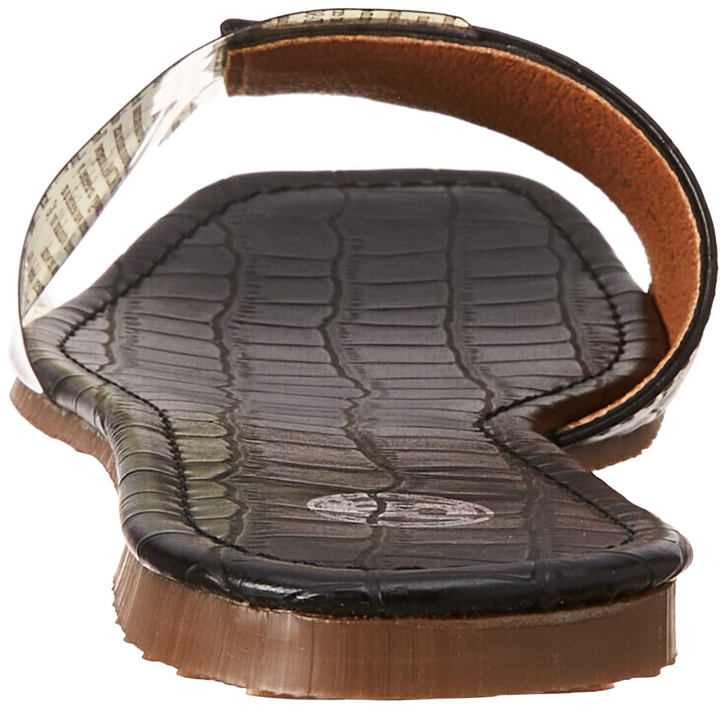 Club Aldo Letter Print Square Toe Slides for Women