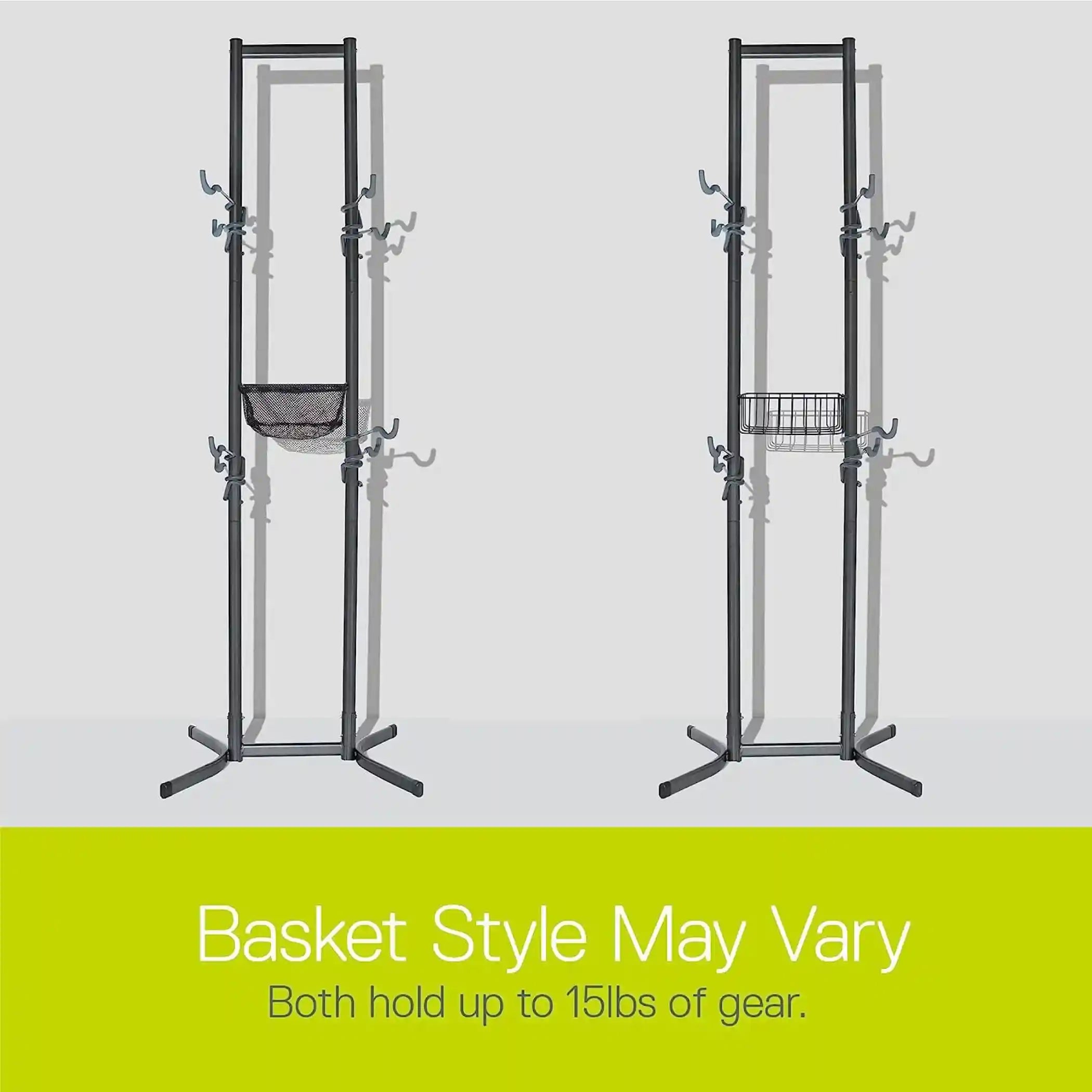 حامل دراجات Delta Cycle & Home بسعة ٤ دراجات مع رف إضافي، يوفر حلاً عمليًا ومنظمًا لتخزين الدراجات. يمكنه حمل أربع دراجات بأمان، ويحتوي على رف لتخزين الخوذ، الإكسسوارات، أو الأدوات