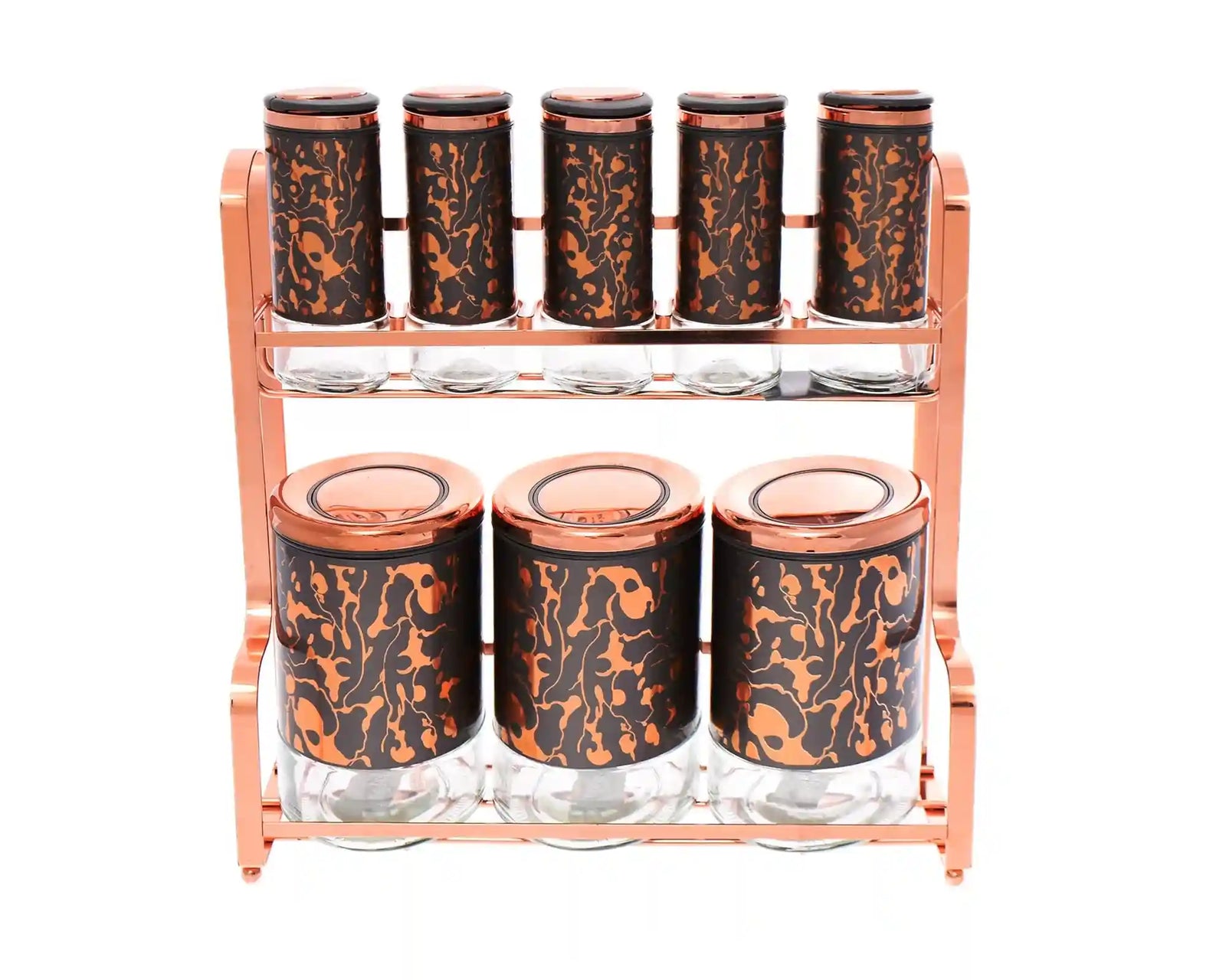 Oxford Oval Stainless Steel Spice Dispensers 9 Pieces Set, Large - 257