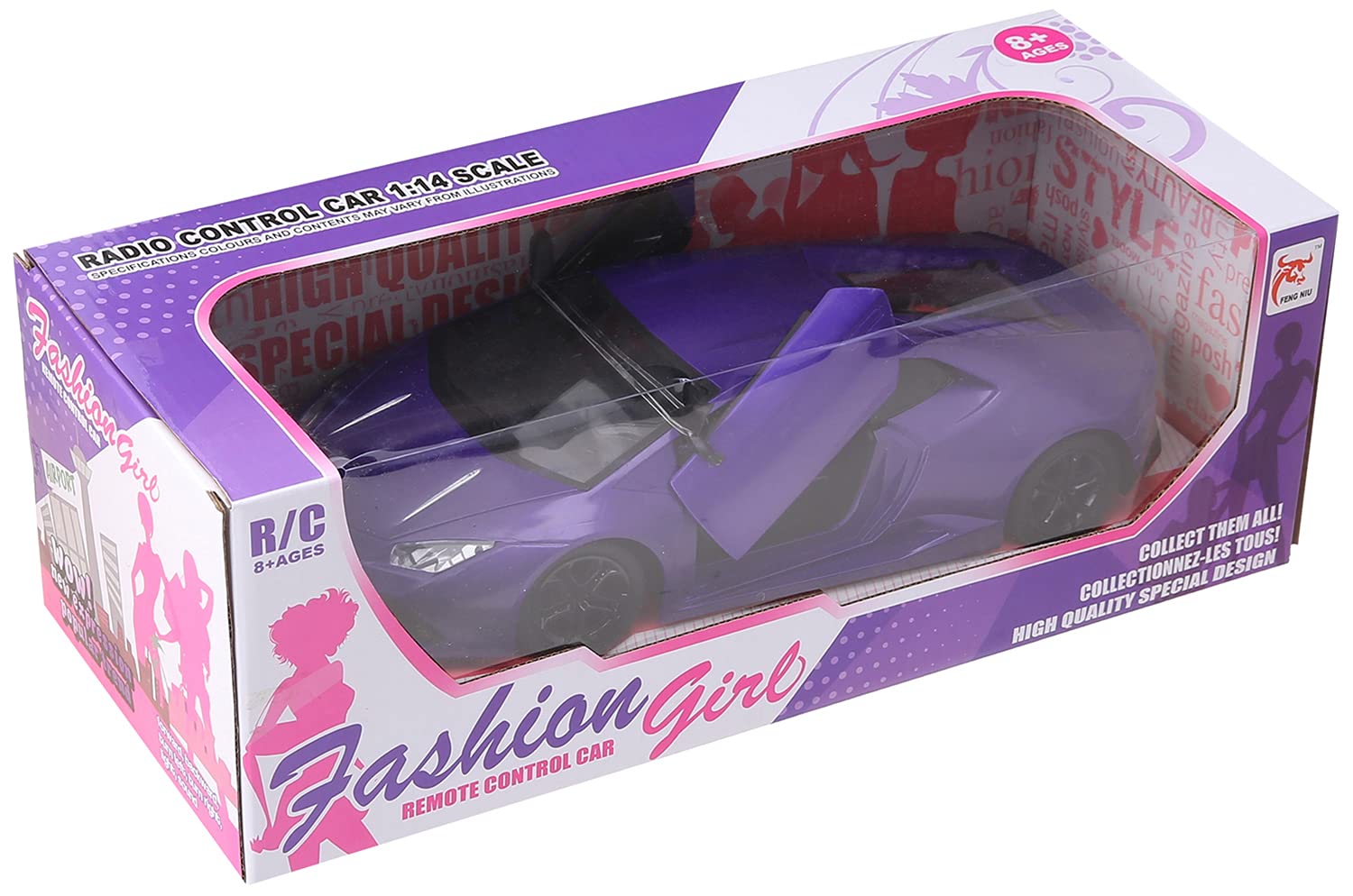 Feng Niu Fn835-6B Lamborghini Car with Remote Control - Mauve-multi size