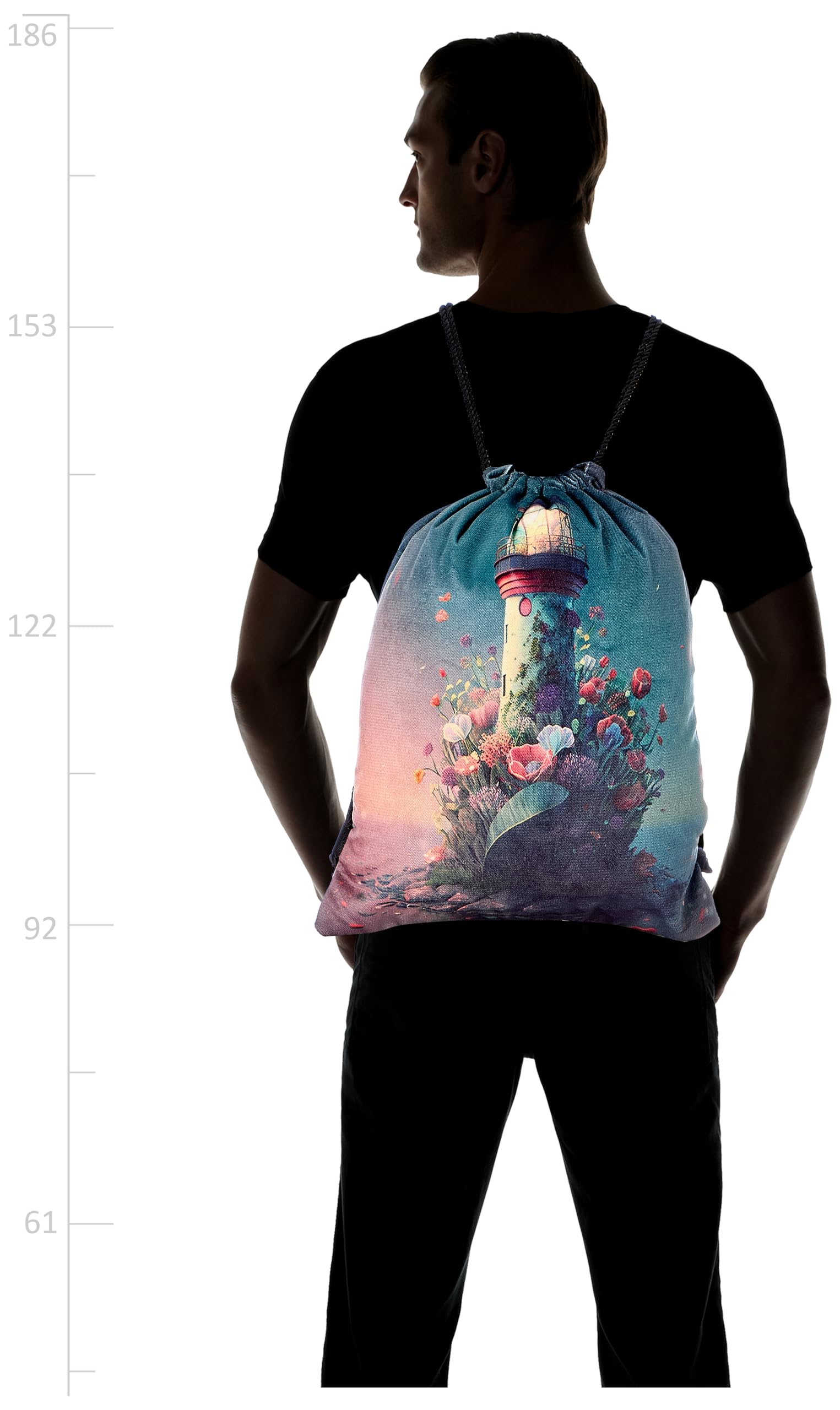 شنطة برباط من تات - 673، متعددة الالوان، مقاس كبير