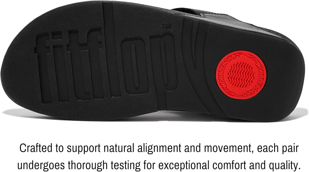 FitFlop Women Slippers Black Comfortable Cushioned Everyday Wear – Safqqa Egypt