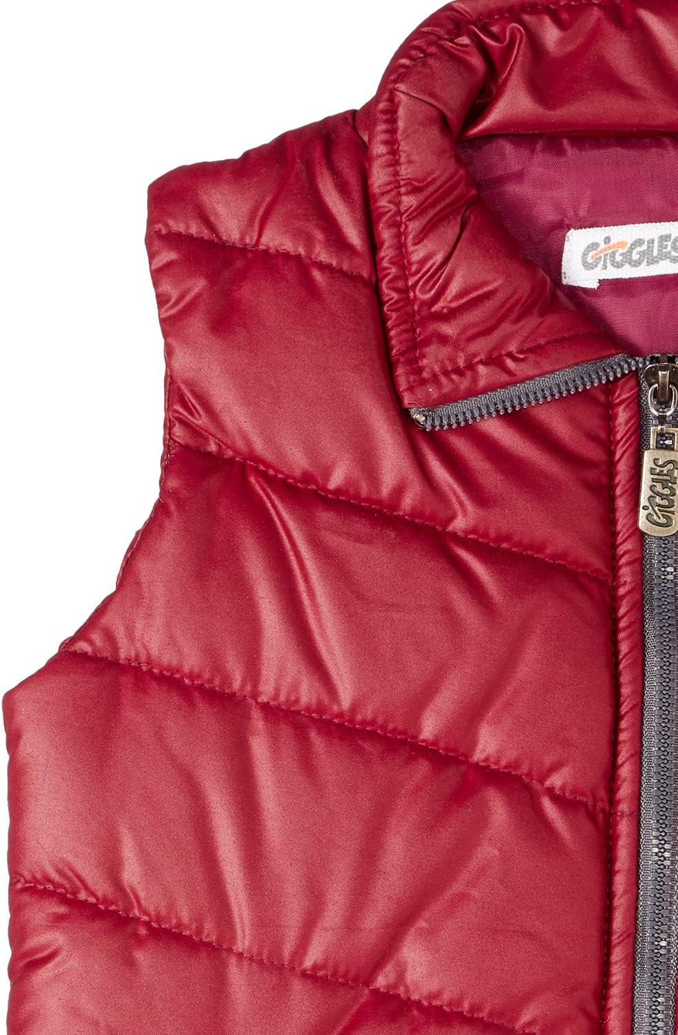 سترة مبطنة بسحاب من Giggles للأطفال الصغار توفر الدفء والراحة مع لمسة لطيفة من الأناقة. 
