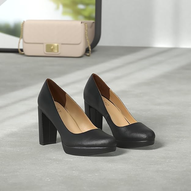 Naturalizer Women High Heel Shoes Black Elegant Pumps – Safqqa Egypt