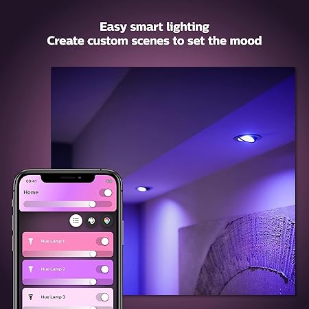 Philips Hue Smart Light 2 Pack (GU10) | White & Color Ambiance, Bluetooth