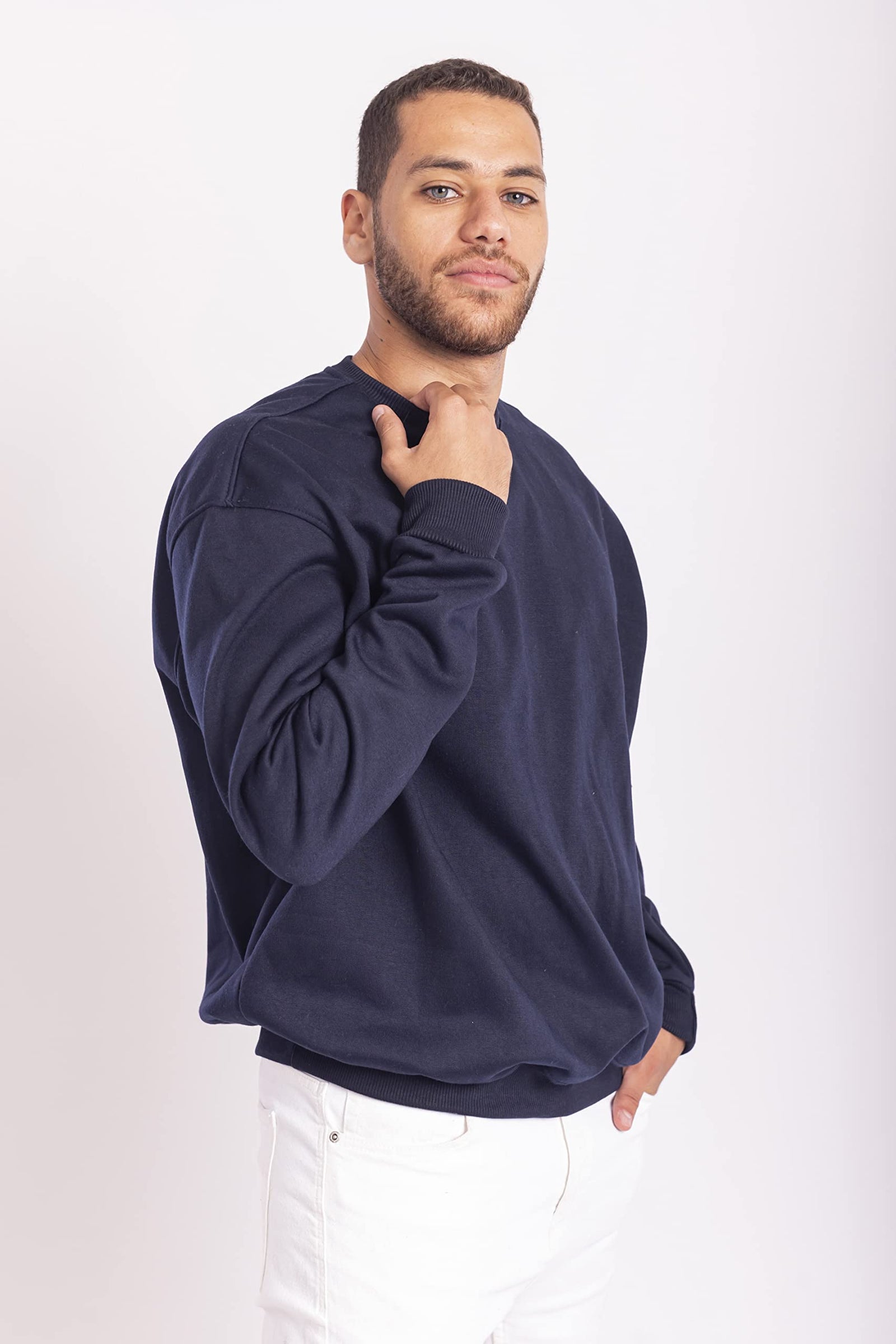 ZE mens Basic Oversize Sweatshirt