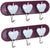 Bager 2-piece plastic hanger set, heart shape, 3 hooks (18 * 6.5 * 2cm) - Safqqa