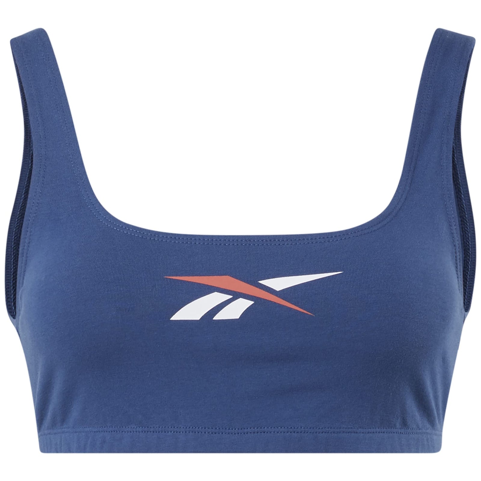 Reebok Women’s CL PF Logo Cotton Sports Bra – Comfortable & Supportive