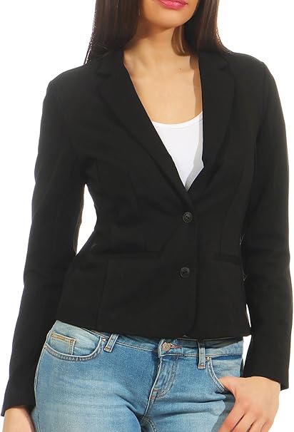 ONLY Women’s Blazer Elegant Formal Wear Black
