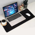 Jahosin Large Gaming Mouse Pad with Stitched Edges,[27.5x11.8In]Extended Mouse Pad with Non-Slip Natural Rubber Base for Gamer/Desktop/Office/Home (70x30 Blackus)