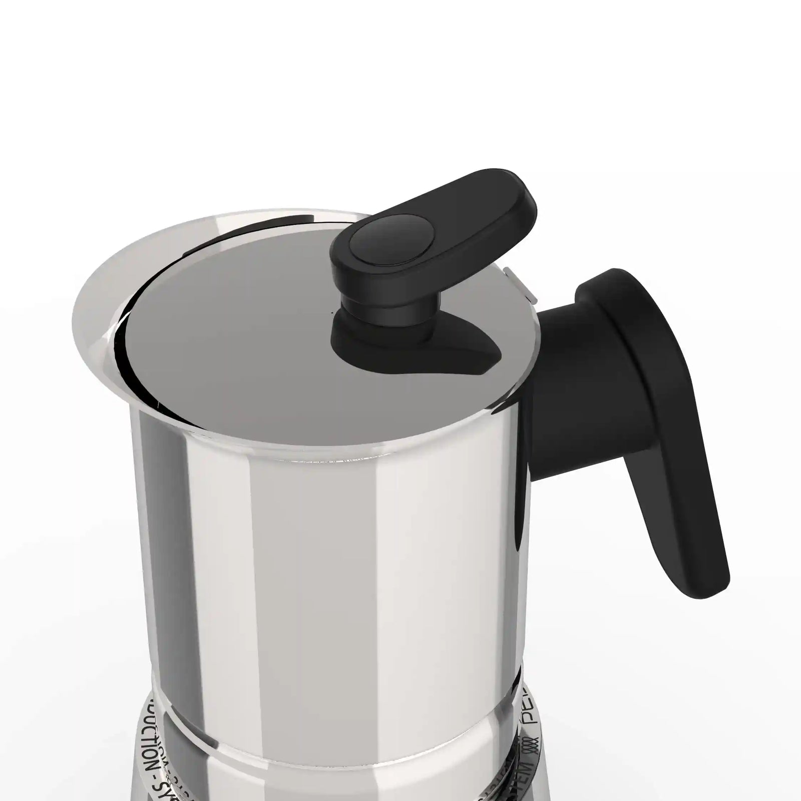 PEDRINI Steel moka coffeemaker, 4 cups, Stainless Steel, 02CF037
