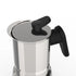 PEDRINI Steel moka coffeemaker, 4 cups, Stainless Steel, 02CF037
