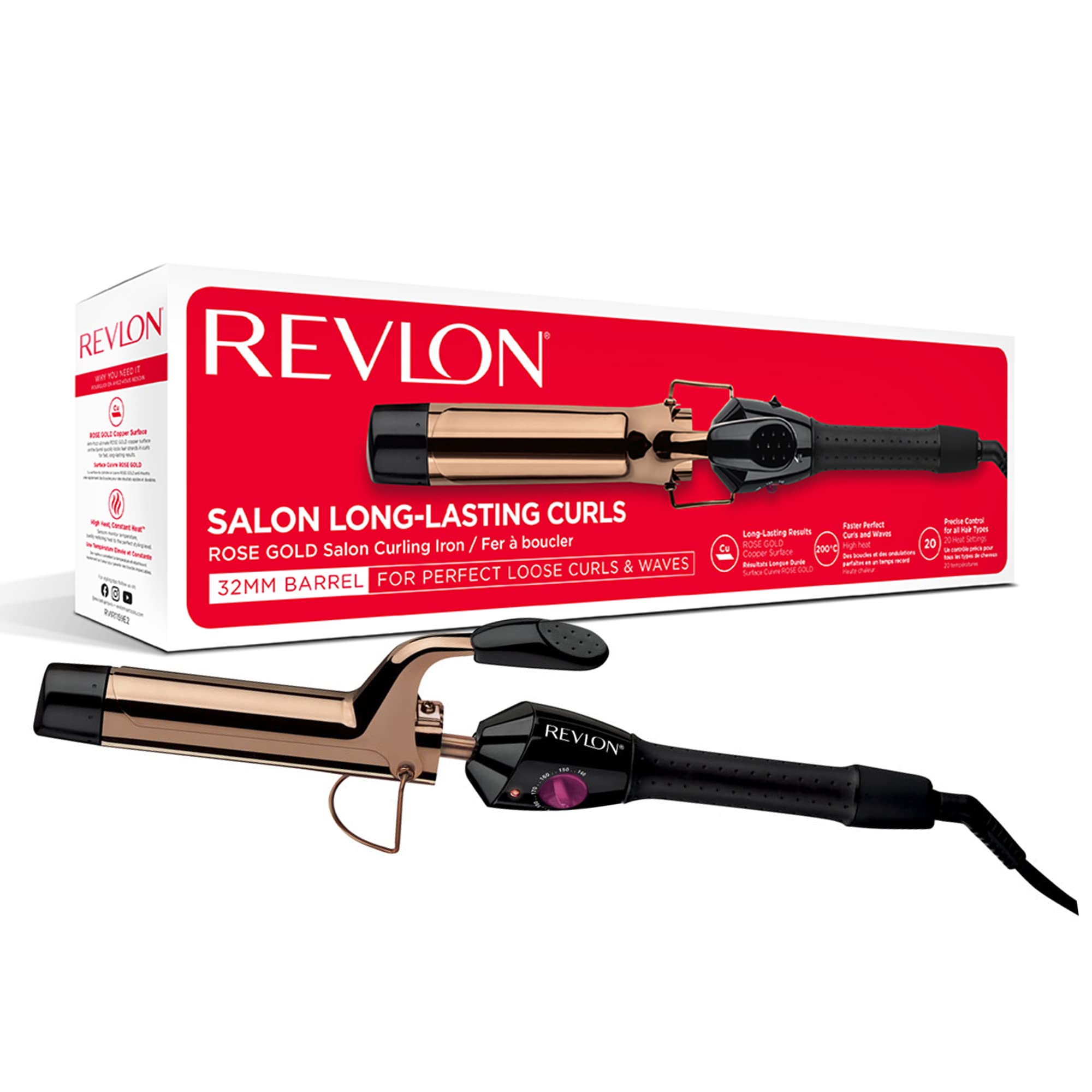 Revlon Professional Curling Iron for Long-Lasting Curls and Shine