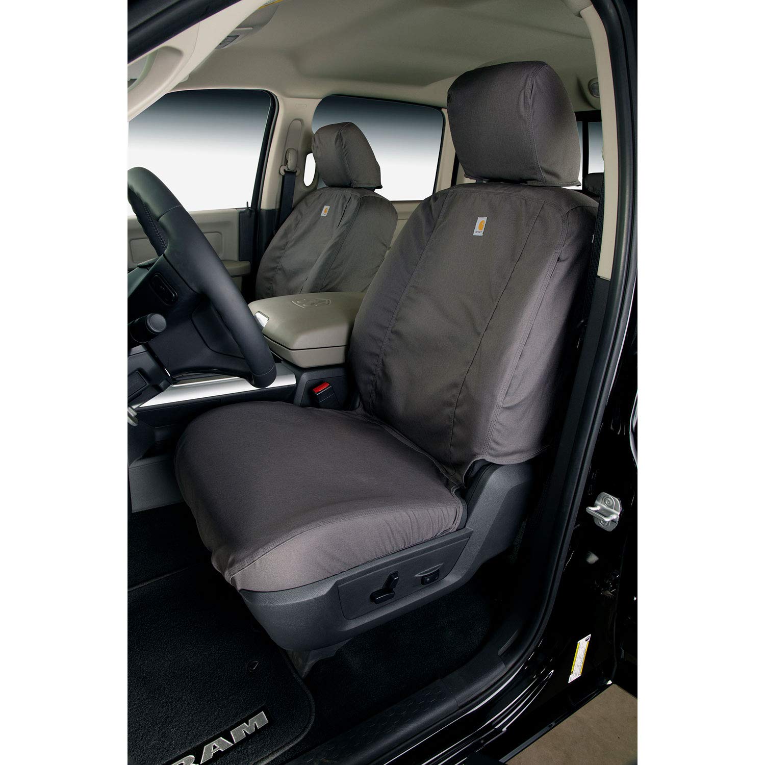 Covercraft Carhartt Seatsaver Front Row Custom Fit Seat Cover For Select Jeep Wrangler/Wrangler Jk Models - Duck Weave