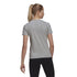 Adidas Women's 3-Stripes T-Shirt (Short Sleeve) - Medium Grey Heather, Model GL0785