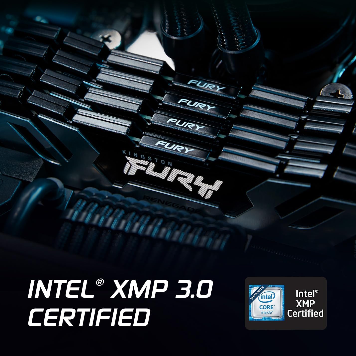 Kingston Fury Renegade DDR5 Silver 16GB 6000MT/s DDR5 CL32 DIMM Desktop Gaming Memory Single Module - KF560C32RS-16