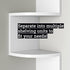 Greenco Corner Shelf – 5-Tier Floating Wall Shelves
