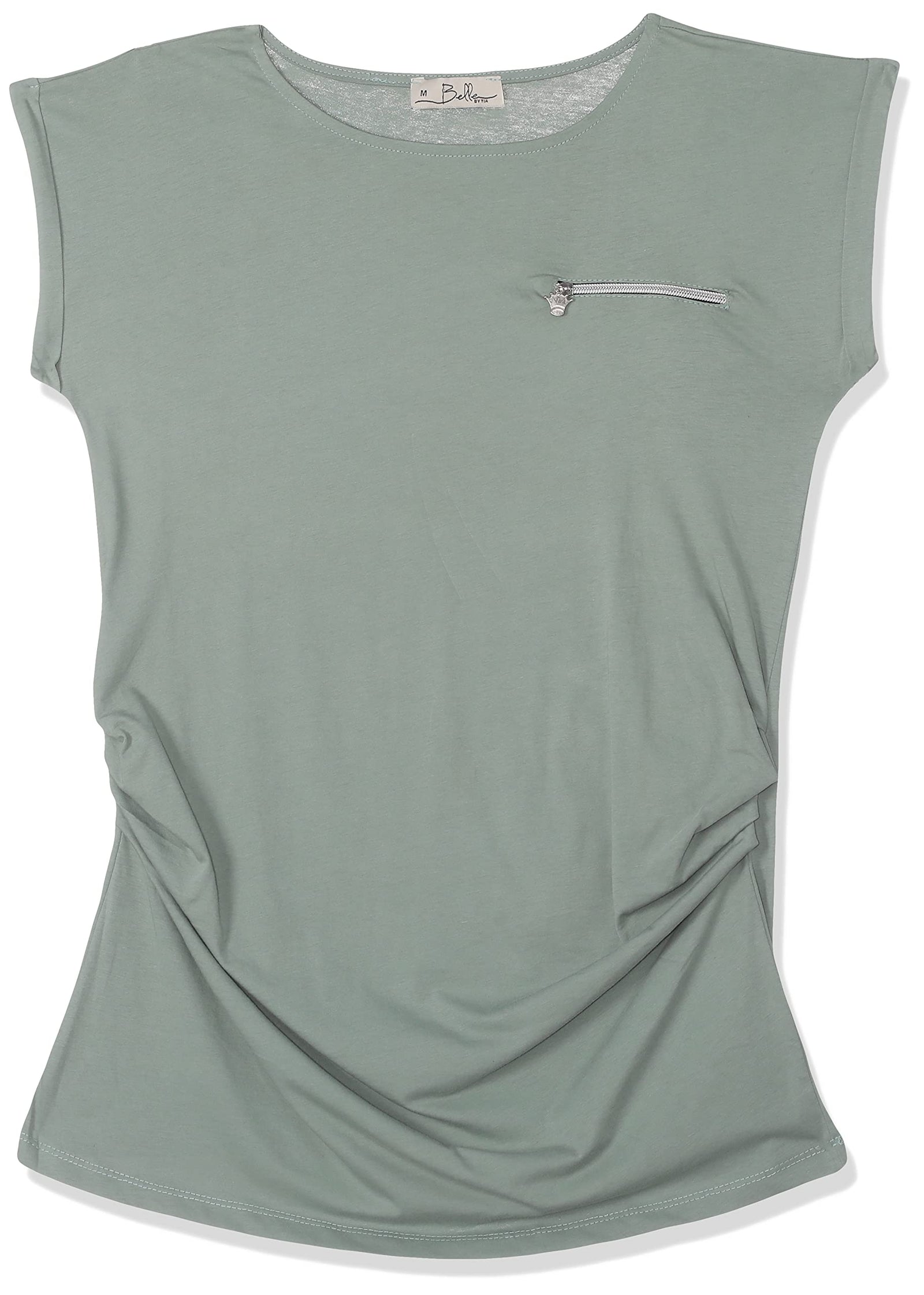 تيشيرت من بيلا للنساء يأتي بتصميم بسيط وأنيق يناسب الإطلالات اليومية. مصنوع من قطن ناعم