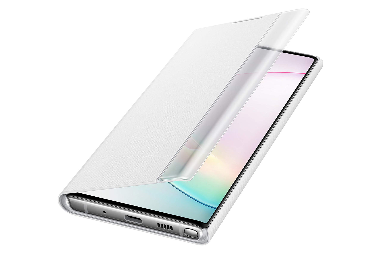 Samsung Galaxy Note10 Case, S-View Flip Cover - White (US Version with Warranty) - EF-ZN970CWEGUS