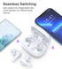CHOETECH True Wireless Earbuds – Big Bass, 4 Mics, Clear Calls, Automatic Noise Reduction, IPX8 Waterproof, Sensitive Touch Control, Comfortable, Bluetooth