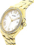 GUESS Watch for Women, Quartz Movement, Analog Display, Gold Stainless Steel Strap-GW0286L2