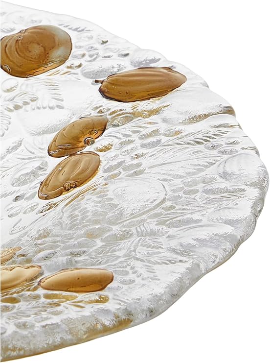 أطباق تقديم زجاج شفاف – صناعة إيطالية