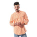 El Leon Cotton Gingham Plaid Long-Sleeves Rounded-Hem Regular Fit Shirts for Men - Safqqa Egypt