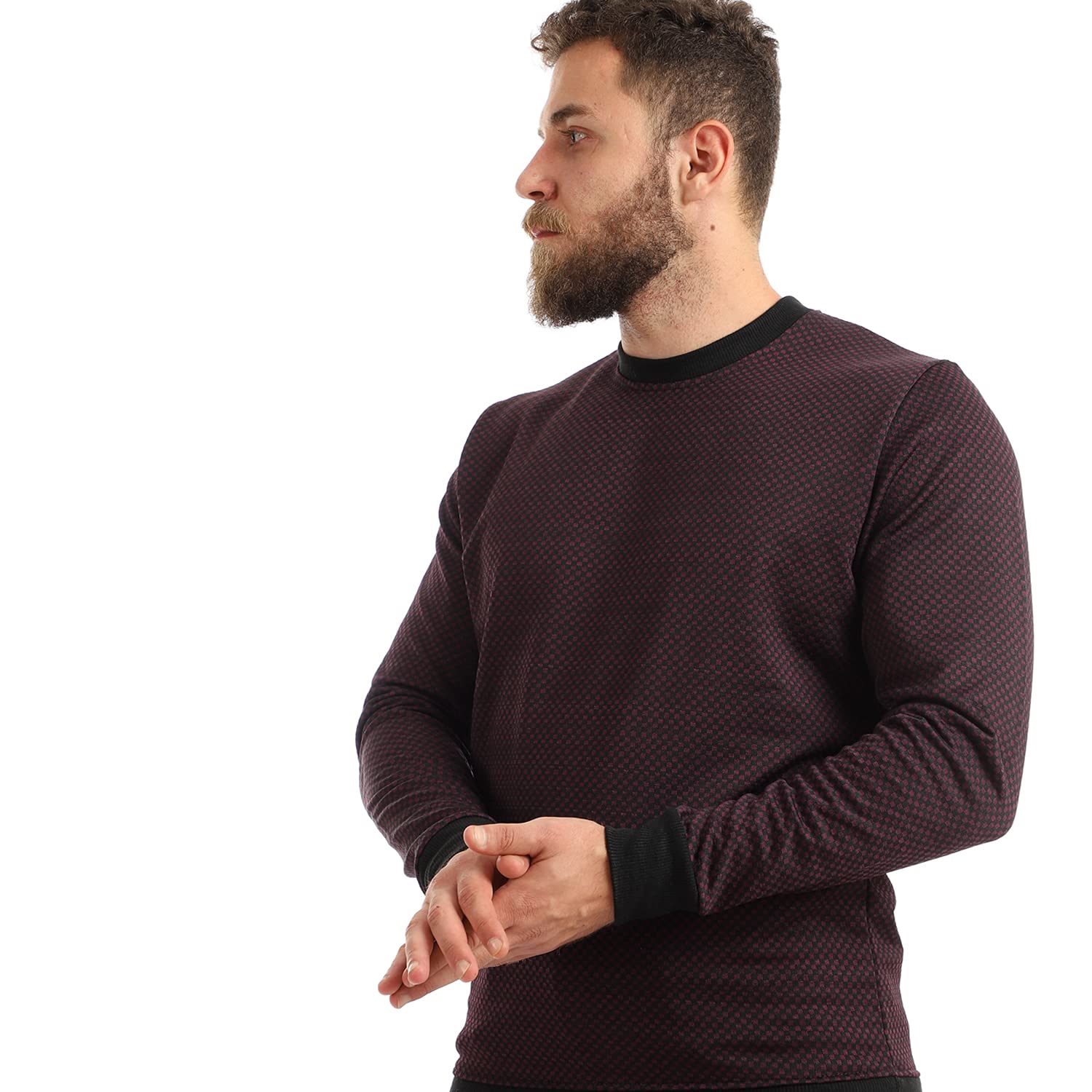 OffCliff Classic Pullover For Men,Simple and versatile style suitable for casual or semi-casual occasions